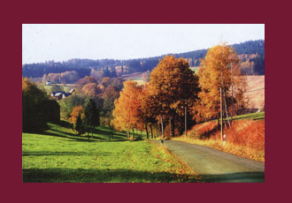Malerische Landschaft des Vogtlands